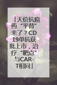 天价抗癌药“平替”来了？CD19单抗获批上市，治疗“靶点”与CAR-T相同