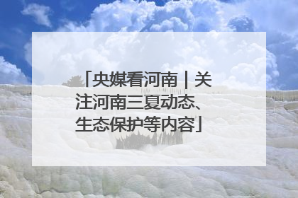 央媒看河南｜关注河南三夏动态、生态保护等内容
