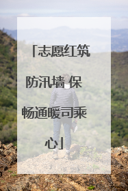 志愿红筑防汛墙 保畅通暖司乘心