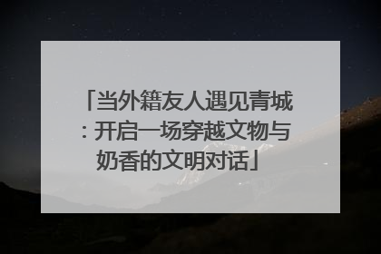 当外籍友人遇见青城：开启一场穿越文物与奶香的文明对话