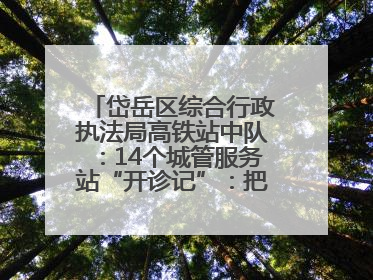 岱岳区综合行政执法局高铁站中队：14个城管服务站“开诊记”：把脉社区疑难杂症开出治理良方