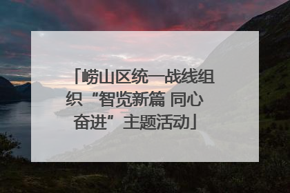 崂山区统一战线组织“智览新篇 同心奋进”主题活动