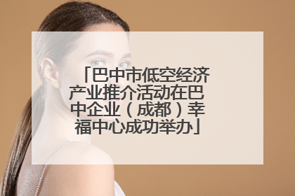 巴中市低空经济产业推介活动在巴中企业（成都）幸福中心成功举办