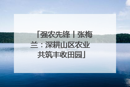 强农先锋丨张梅兰：深耕山区农业 共筑丰收田园
