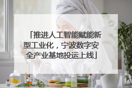 推进人工智能赋能新型工业化，宁波数字安全产业基地投运上线