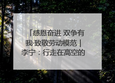 感恩奋进 双争有我·致敬劳动模范｜李宁：行走在高空的“电网卫士”
