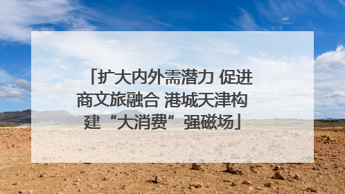扩大内外需潜力 促进商文旅融合 港城天津构建“大消费”强磁场