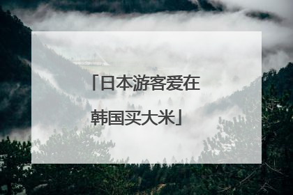 日本游客爱在韩国买大米