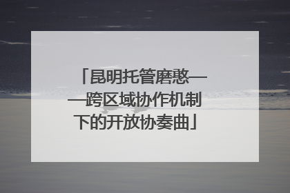 昆明托管磨憨——跨区域协作机制下的开放协奏曲