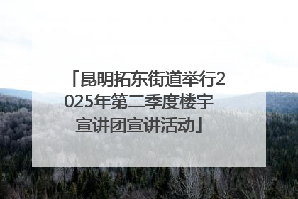 昆明拓东街道举行2025年第二季度楼宇宣讲团宣讲活动
