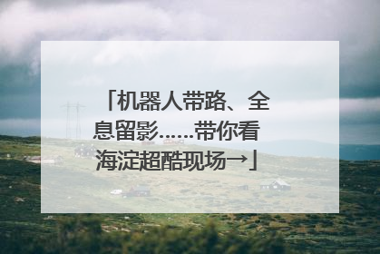 机器人带路、全息留影……带你看海淀超酷现场→