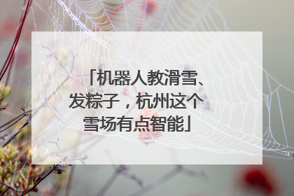 机器人教滑雪、发粽子，杭州这个雪场有点智能
