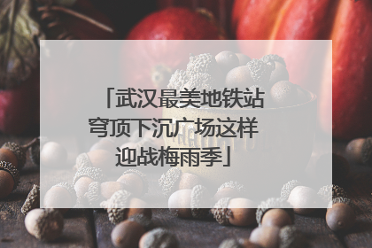 武汉最美地铁站穹顶下沉广场这样迎战梅雨季