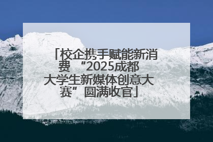 校企携手赋能新消费 “2025成都大学生新媒体创意大赛”圆满收官