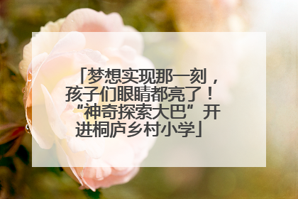 梦想实现那一刻，孩子们眼睛都亮了！“神奇探索大巴”开进桐庐乡村小学