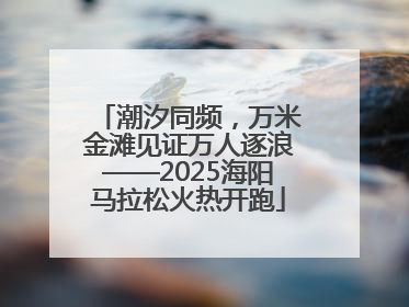 潮汐同频，万米金滩见证万人逐浪——2025海阳马拉松火热开跑