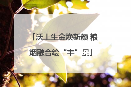 沃土生金焕新颜 粮烟融合绘“丰”景