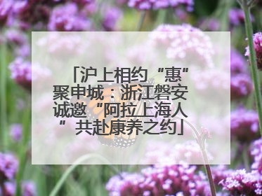 沪上相约“惠”聚申城：浙江磐安诚邀“阿拉上海人”共赴康养之约