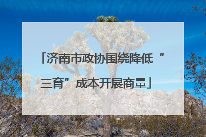 济南市政协围绕降低“三育”成本开展商量