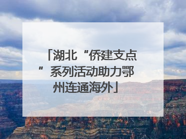 湖北“侨建支点”系列活动助力鄂州连通海外
