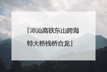 漳汕高铁东山跨海特大桥栈桥合龙