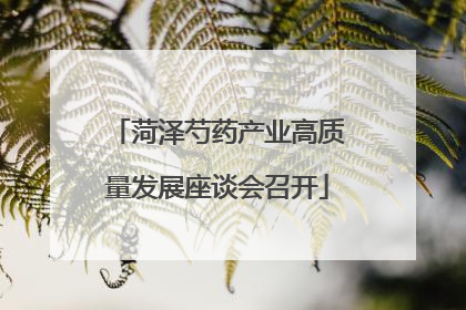 菏泽芍药产业高质量发展座谈会召开