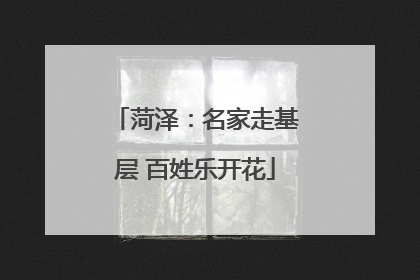 菏泽：名家走基层 百姓乐开花