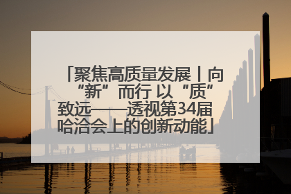 聚焦高质量发展丨向“新”而行 以“质”致远——透视第34届哈洽会上的创新动能