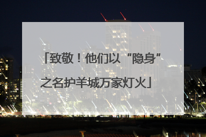 致敬！他们以“隐身”之名护羊城万家灯火