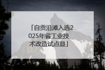 自贡沿滩入选2025年省工业技术改造试点县