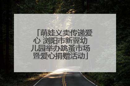萌娃义卖传递爱心 浏阳市新翼幼儿园举办跳蚤市场暨爱心捐赠活动