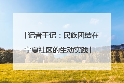 记者手记：民族团结在宁夏社区的生动实践