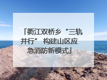 衢江双桥乡“三轨并行” 构建山区应急消防新模式