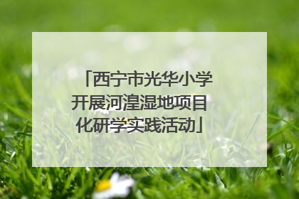 西宁市光华小学开展河湟湿地项目化研学实践活动