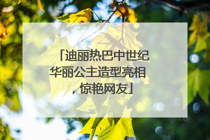 迪丽热巴中世纪华丽公主造型亮相，惊艳网友