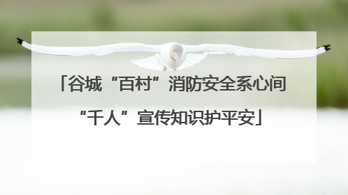 谷城“百村”消防安全系心间 “千人”宣传知识护平安