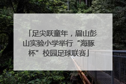 足尖跃童年，眉山彭山实验小学举行“海豚杯”校园足球联赛