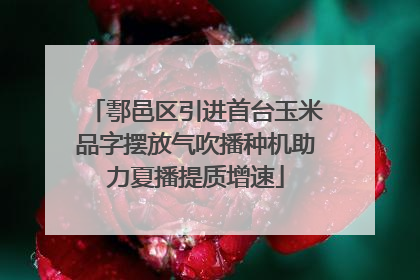 鄠邑区引进首台玉米品字摆放气吹播种机助力夏播提质增速