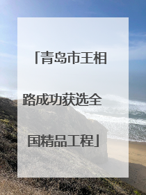 青岛市王相路成功获选全国精品工程