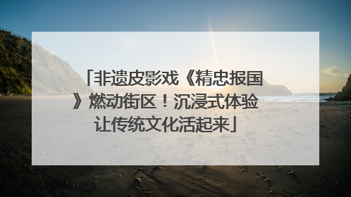 非遗皮影戏《精忠报国》燃动街区！沉浸式体验让传统文化活起来