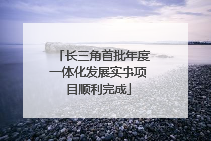 长三角首批年度一体化发展实事项目顺利完成