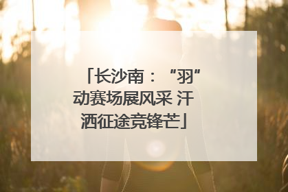 长沙南：“羽”动赛场展风采 汗洒征途竞锋芒
