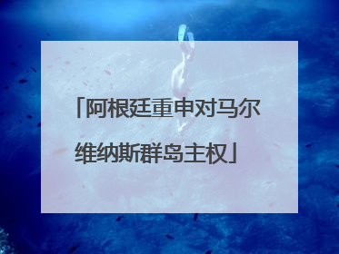 阿根廷重申对马尔维纳斯群岛主权