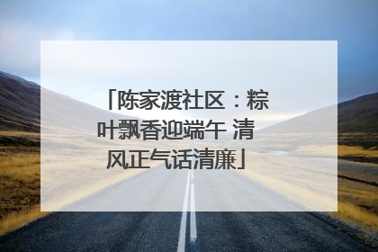 陈家渡社区：粽叶飘香迎端午 清风正气话清廉