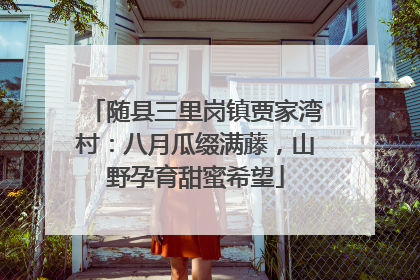 随县三里岗镇贾家湾村：八月瓜缀满藤，山野孕育甜蜜希望