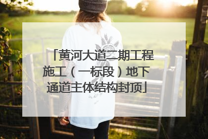 黄河大道二期工程施工（一标段）地下通道主体结构封顶