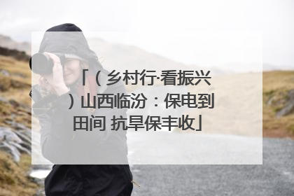 （乡村行·看振兴）山西临汾：保电到田间 抗旱保丰收