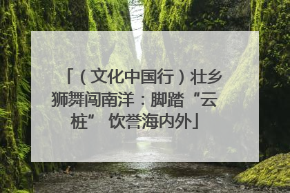 （文化中国行）壮乡狮舞闯南洋：脚踏“云桩” 饮誉海内外