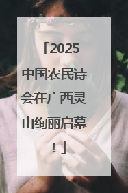 2025中国农民诗会在广西灵山绚丽启幕！