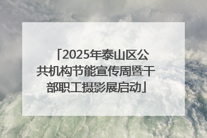 2025年泰山区公共机构节能宣传周暨干部职工摄影展启动